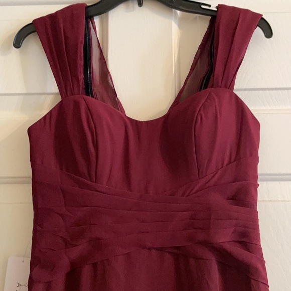 Azazie Becki Cabernet Dress. Never been worn! - Picture 5 of 9